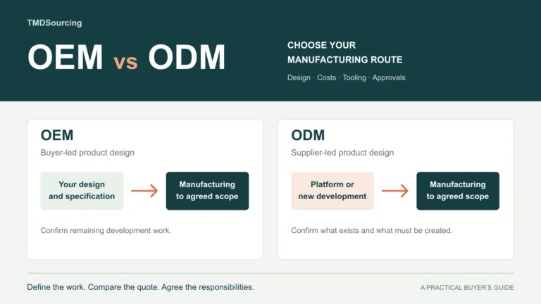 OEM vs ODM: How to Choose a Manufacturing Model in China